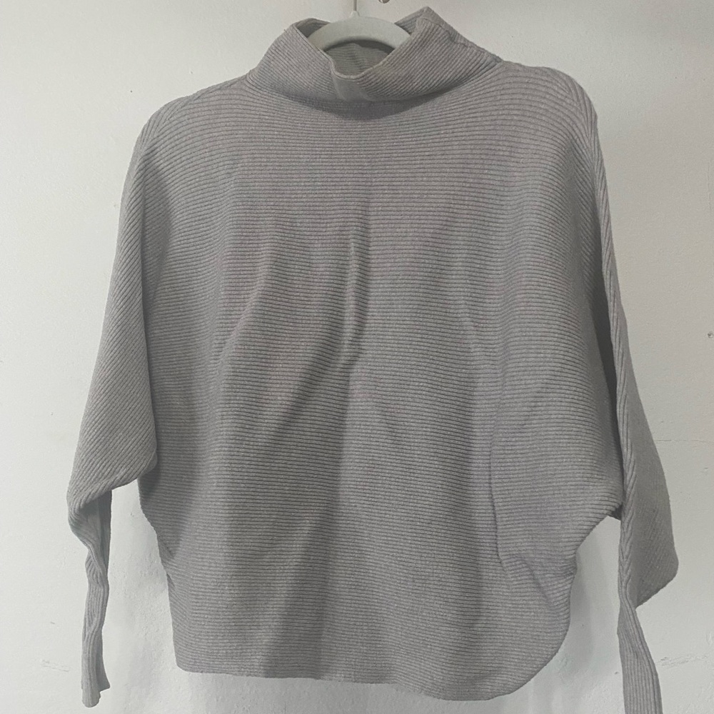 Philosophy Gray Dolman Turtle Neck Sweater